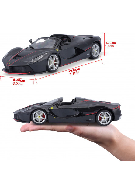 Bburago 1:24 Ferrari Laferrari Aperta Metalic Black