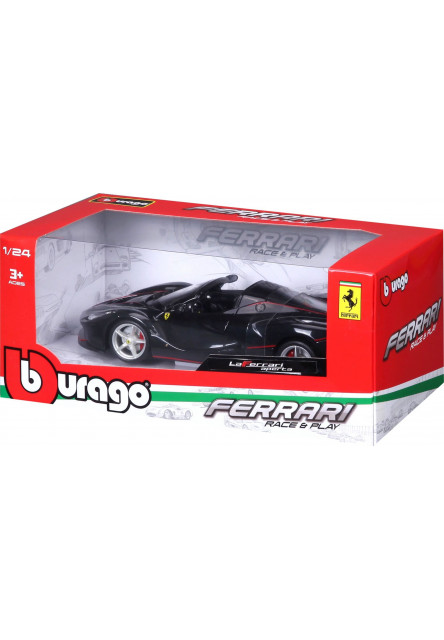Bburago 1:24 Ferrari Laferrari Aperta Metalic Black