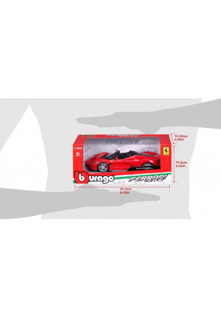 Bburago 1:24 Ferrari La Ferrari Aperta Red