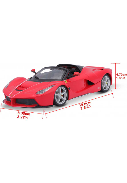 Bburago 1:24 Ferrari La Ferrari Aperta Red