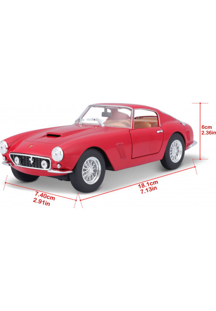 Bburago 1:24 Ferrari 250 GT Berlinetta Red