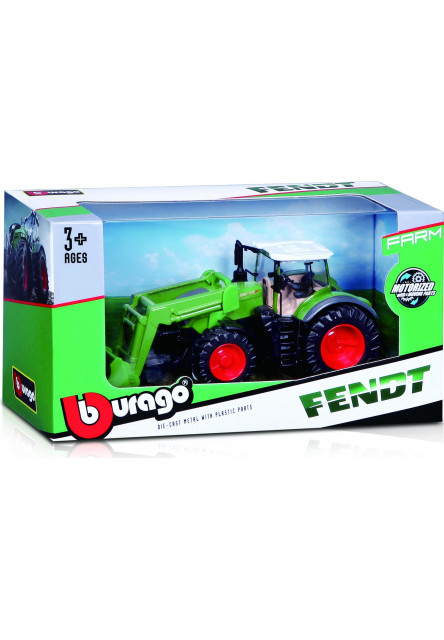 Bburago 10cm Farm Traktor Fendt 1050 Vario s prednou Lyžicou