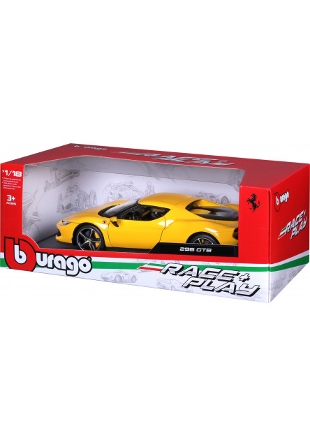 Bburago 1:18 Ferrari 296 GTB - Yellow