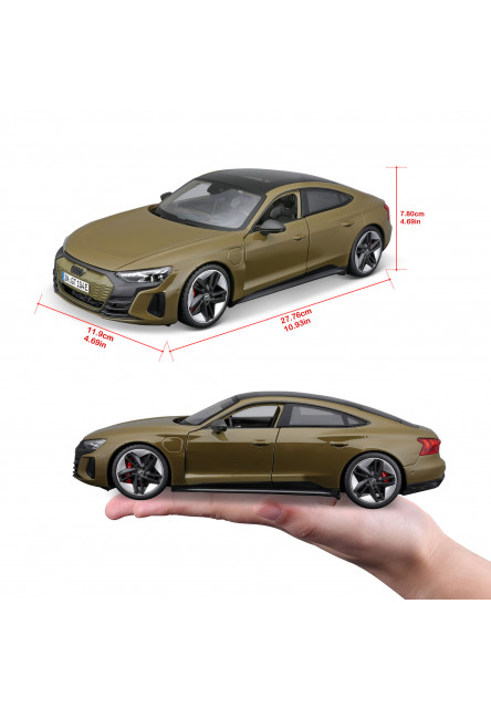 Bburago 1:18 Plus - 2022 Audi RS e-tron GT - Tactical Green