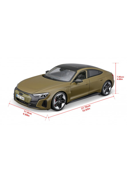 Bburago 1:18 Plus - 2022 Audi RS e-tron GT - Tactical Green