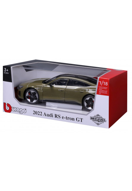 Bburago 1:18 Plus - 2022 Audi RS e-tron GT - Tactical Green