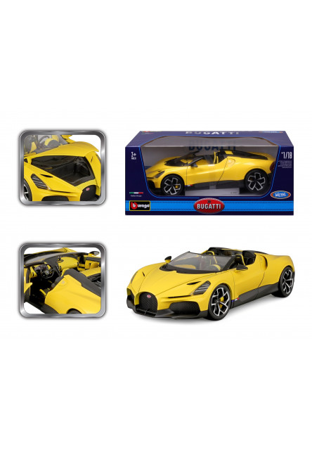 Bburago 1:18 TOP - Bugatti Mistral - Yellow