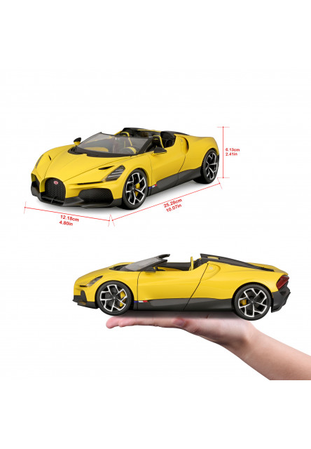 Bburago 1:18 TOP - Bugatti Mistral - Yellow