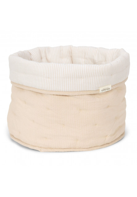 Košík textilný malý Pure Soft Beige Stripe