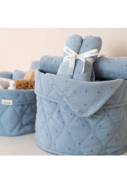 Košík textilný malý Pure Denim Blue