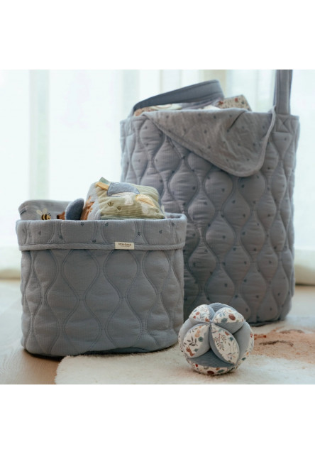 Košík textilný veľký Pure Denim Blue