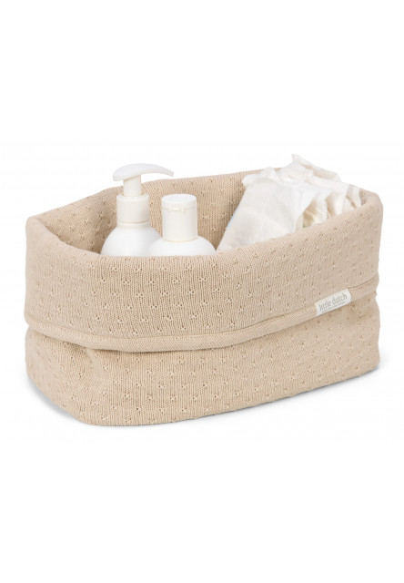 Košík pletený veľký Pure Soft Beige