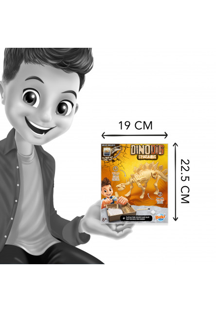 DinoKIT vykopávka a kostra Stegosaurus