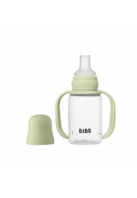 BIBS detská fľaša so silikónovým náustkom 150 ml (Ivory)