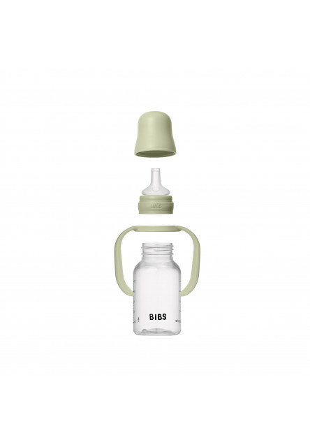 BIBS detská fľaša so silikónovým náustkom 150 ml (Ivory)