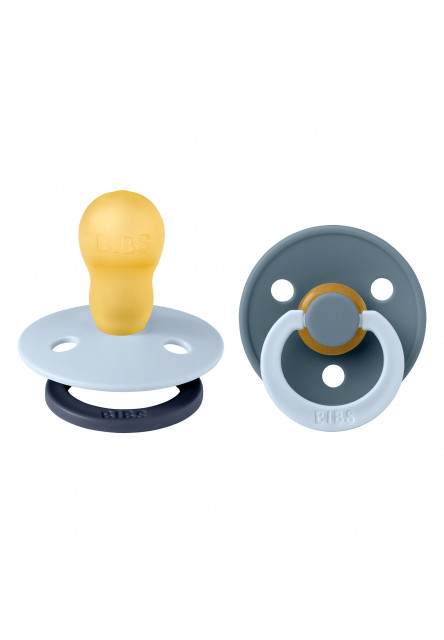 BIBS STUDIO Colour Fusion cumlíky z prírodného kaučuku 2ks – veľkosť 3 (Baby Blue Petrol mix)