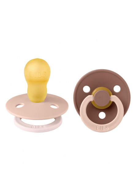 BIBS STUDIO Colour Fusion cumlíky z prírodného kaučuku 2ks – veľkosť 3 (Blush Woodchuck mix)