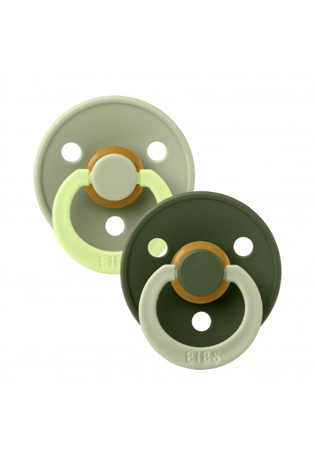 BIBS STUDIO Colour Fusion cumlíky z prírodného kaučuku 2ks – veľkosť 2 (Cloud Iron mix)