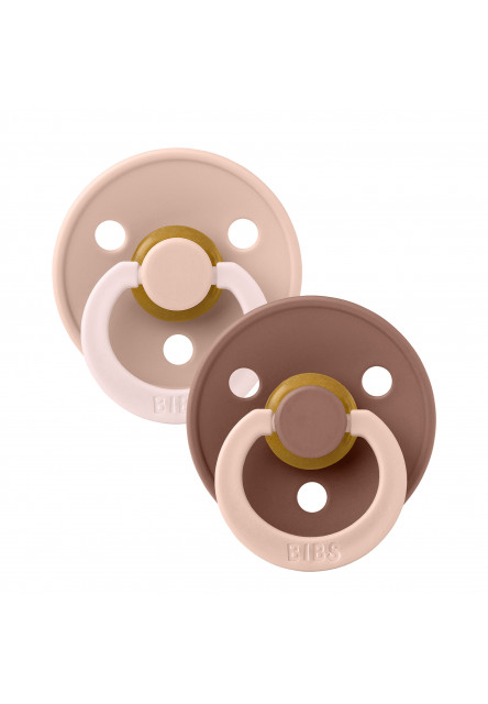 BIBS STUDIO Colour Fusion cumlíky z prírodného kaučuku 2ks – veľkosť 2 (Dusky Lilac Plum mix)