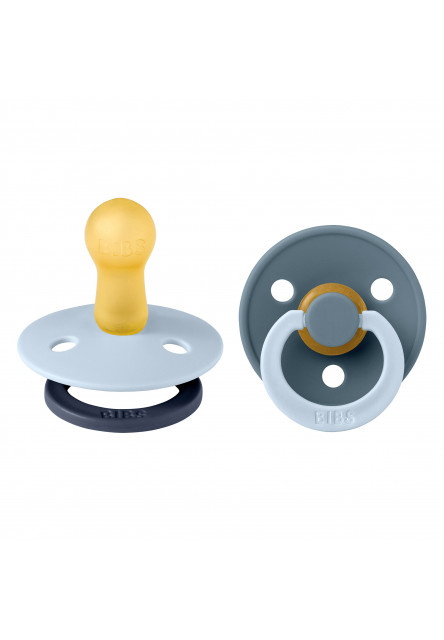 BIBS STUDIO Colour Fusion cumlíky z prírodného kaučuku 2ks – veľkosť 2 (Sage Hunter Green mix)