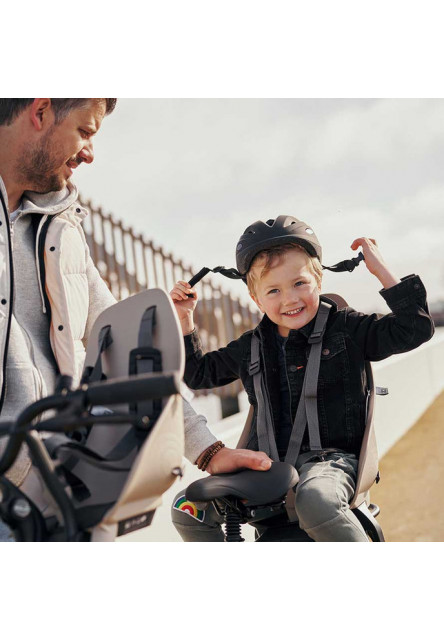 Zadná sedačka Ta-ke na bicykel pre MIK nosiče Inaho Béžová/Bincho Čierna Inaho Béžová/Bincho Čierna