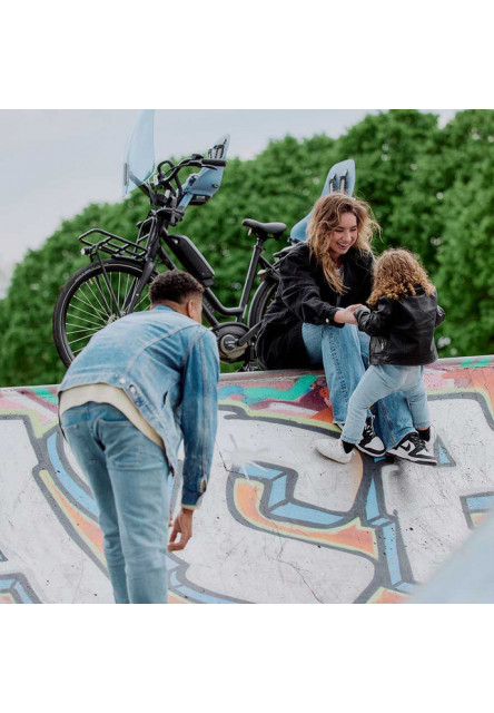 Zadná sedačka Ta-ke na bicykel pre MIK nosiče Fuji Modrá/Bincho Čierna Fuji Modrá/Bincho Čierna