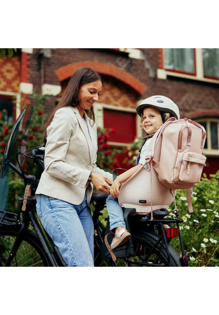 Detská sedačka na bicykel s adaptérom na nosič zadná Sakura Ružová/Kurumi Hnedá Sakura Ružová/Kurumi Hnedá