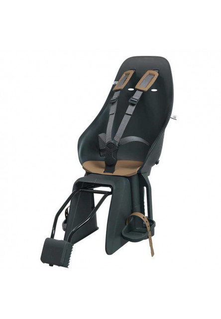 Zadná sedačka na bicykel Ta-ke s adaptérom a nosičom na rám SET Bincho Čierna/Kurumi Hnedá Bincho Čierna/Kurumi Hnedá