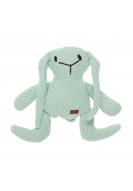 Pletená hračka Zajíc, Mint