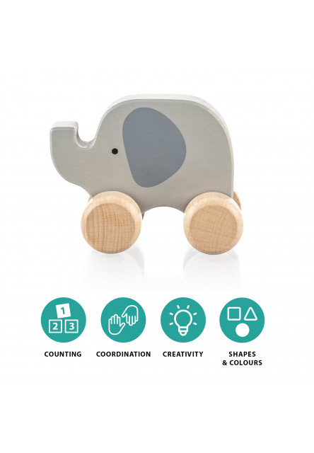 Dřevěné jezdící zvířátko, Elephant