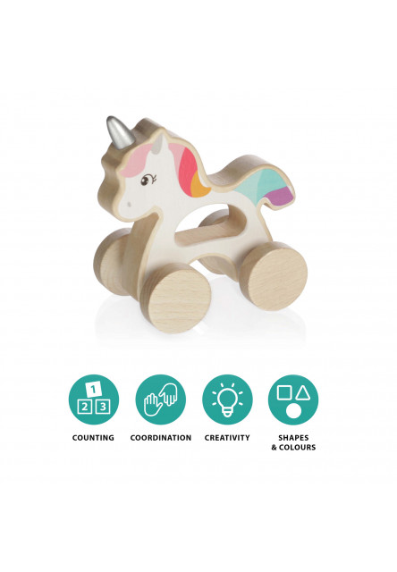 Dřevěný jezdící jednorožec, Unicorn
