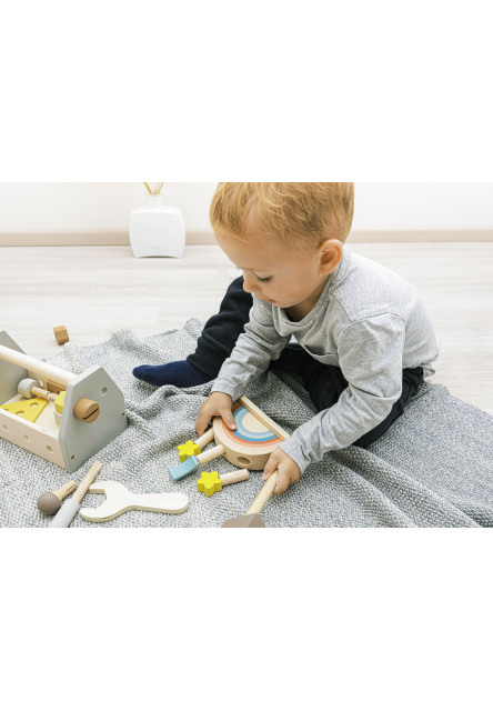 Dřevěná sada nářadí v boxu, Blue