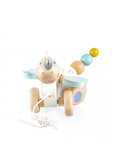 Dřevěná tahací hračka, Unicorn