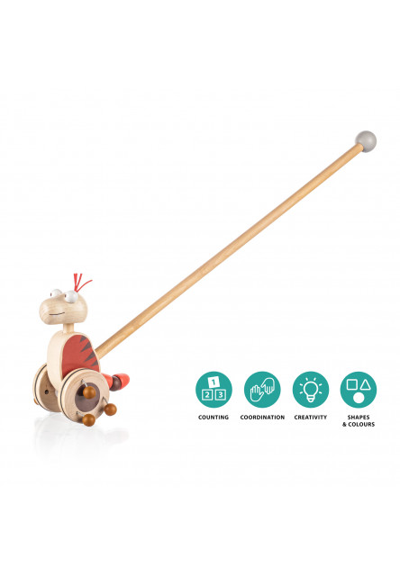 Dřevěný jezdík Dinosaurus, Red