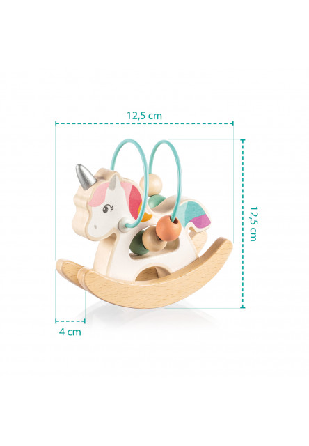 Dřevěný aktivity jednorožec, Mint