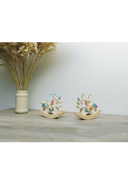 Dřevěný aktivity jednorožec, Mint