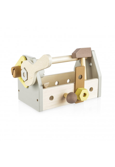 Dřevěná sada nářadí v boxu, Brown