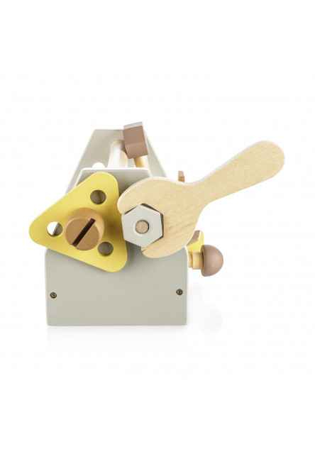 Dřevěná sada nářadí v boxu, Brown