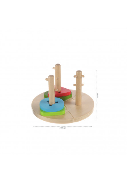 Drevené Montessori puzzle, Wood