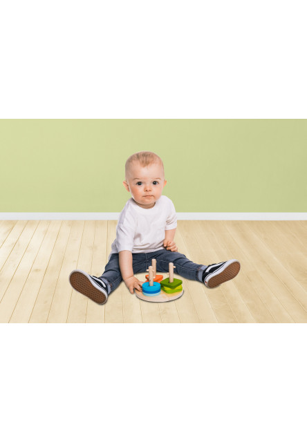 Drevené Montessori puzzle, Wood