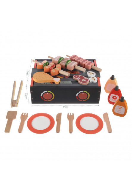 Drevené BBQ gril set