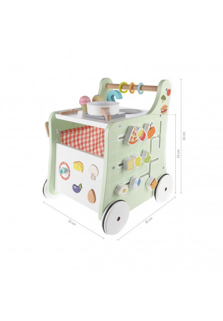 Drevené chodítko aktivity kuchyňka, Wood