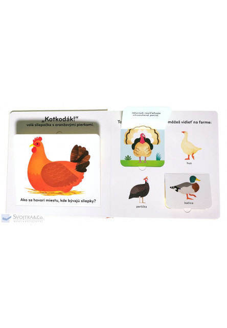 Zvieratá na farme - pohyblivá kniha