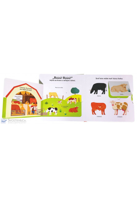 Zvieratá na farme - pohyblivá kniha
