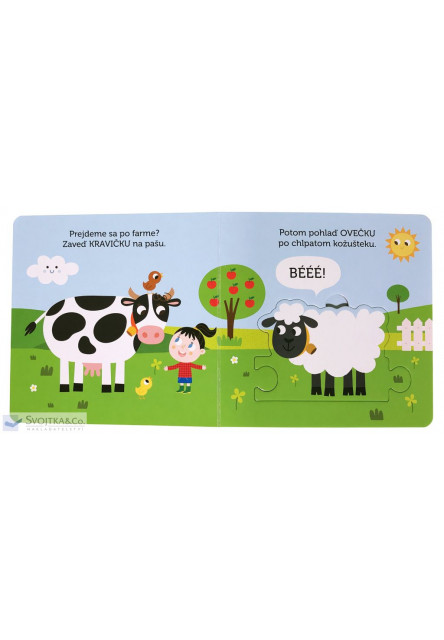 Zvieratká na farme Knižka s puzzle