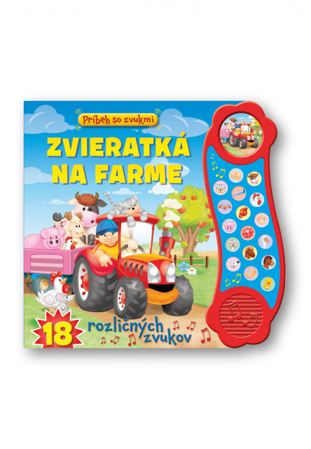 Príbeh so zvukmi – Zvieratká na farme – 18 rôznych zvukov