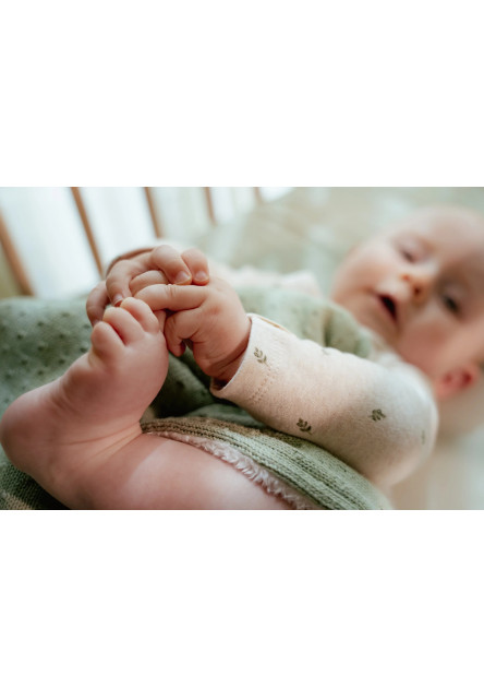 Deka pletená / fleece 70x100 cm Pure Sage