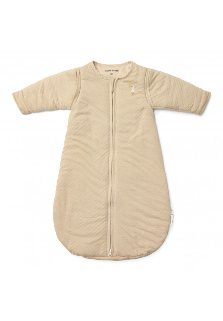 Spací vak s oddeliteľnými rukávmi 70 cm Husa Beige Newborn Naturals