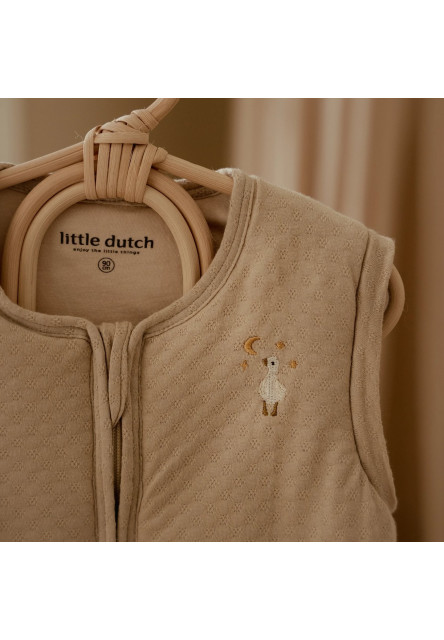Spací vak s oddeliteľnými rukávmi 70 cm Husa Beige Newborn Naturals