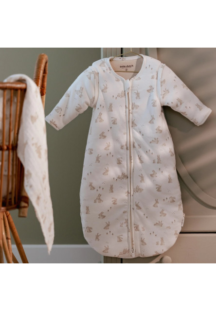 Spací vak s oddeliteľnými rukávmi 70 cm Baby Bunny
